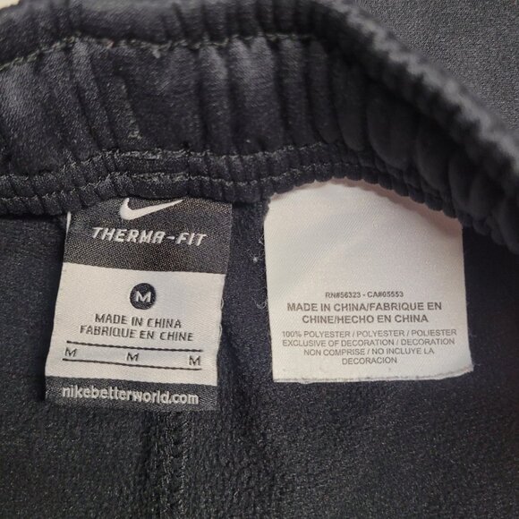 Nike THERMA-FIT ELITE Boy’s sweatpants size Medium color black red - Picture 2 of 7